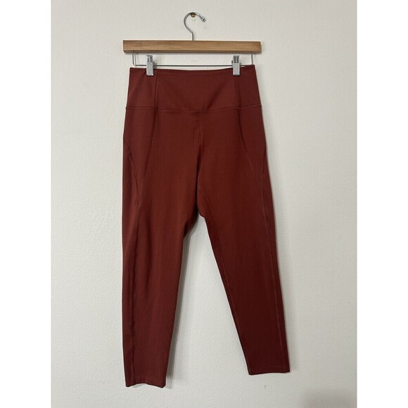 Girlfriend Collective Legging Women’s M  Compressive High-Rise 23” Terracota - Picture 1 of 4